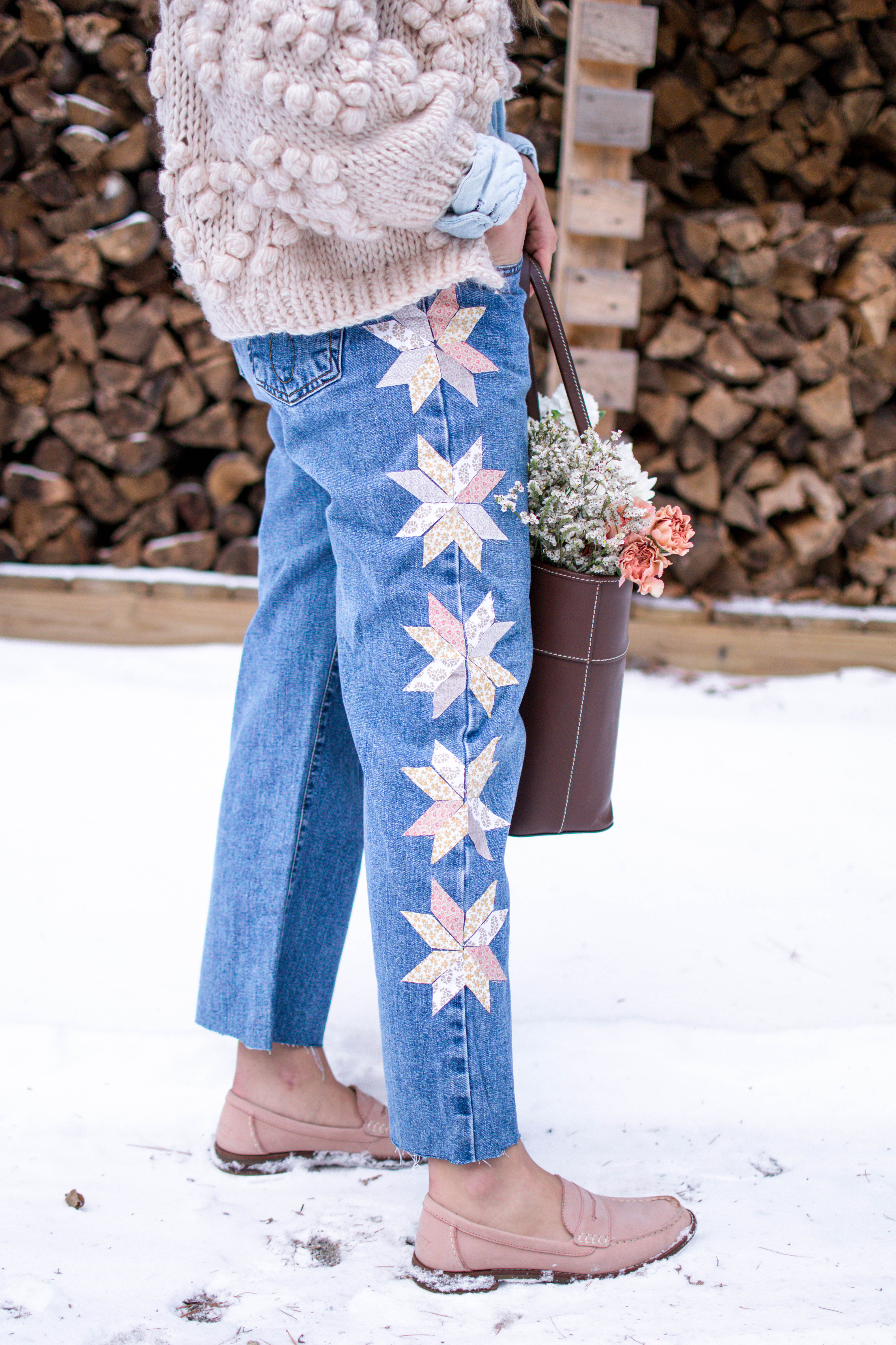 Patchwork Jeans DIY: 3 ways to try this trend! - by Marissa Zingg
