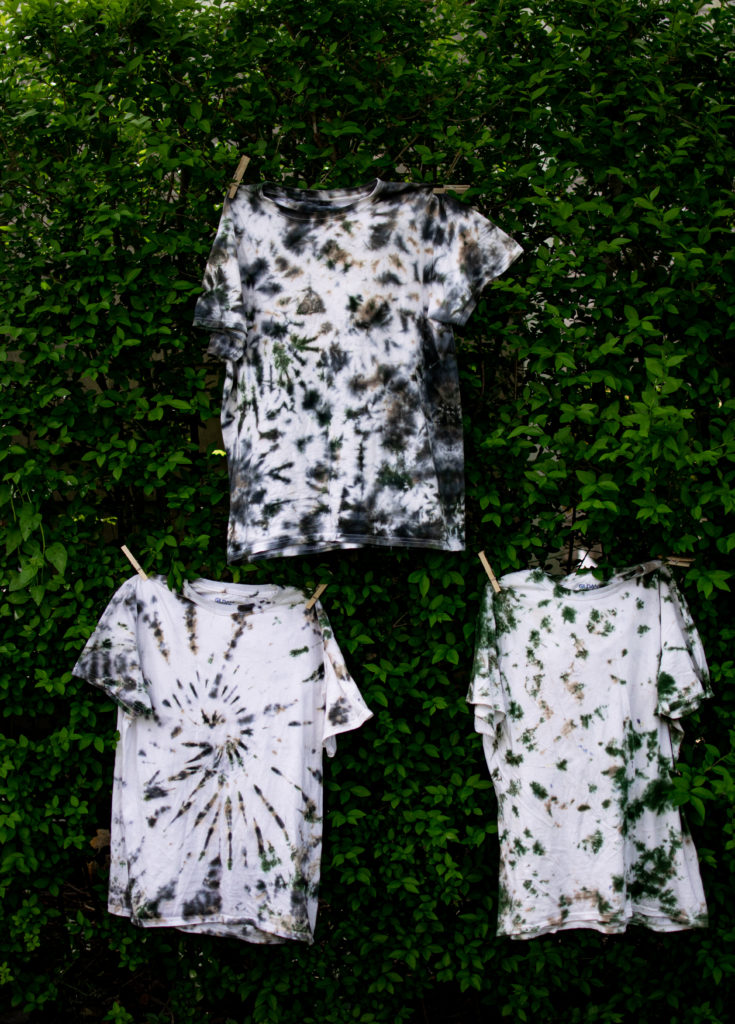 Camo Tie Dye Shirts and how to use Black Dye - One CrafDIY Girl